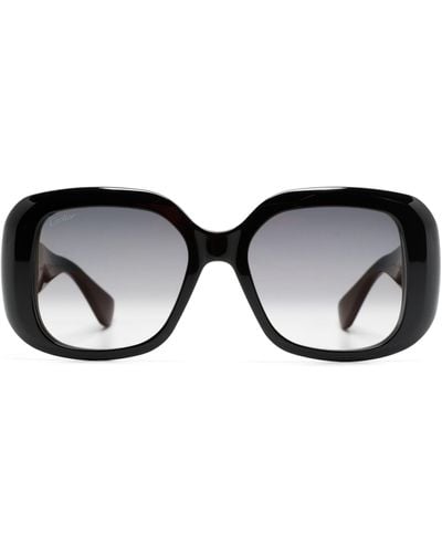 Cartier Panthère De Cartier Sunglasses - Women's - Acetate - Black