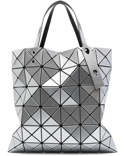 Bao Bao Issey Miyake Lucent Geometric-pattern Shoulder Bag - Grey