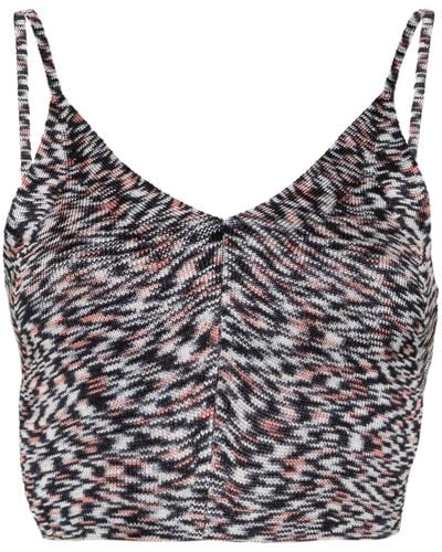 Missoni Tied-around Cropped Top - Grey