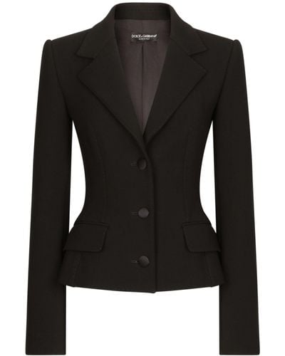 Dolce & Gabbana Single-breasted Blazer - Black