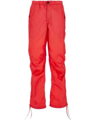 Ferragamo Nylon Cargo Trousers - Red