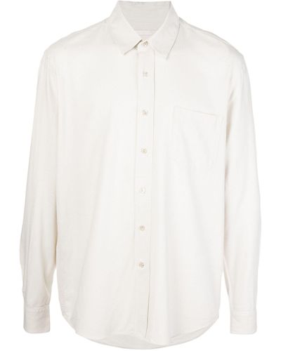 Our Legacy Long-sleeve Cotton Shirt - White
