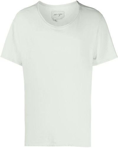 Greg Lauren Short Sleeve Cotton T-shirt - White