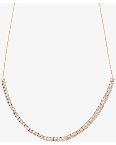 Dana Rebecca 14k Yellow Gold Ava Bea Diamond Tennis Necklace - Metallic