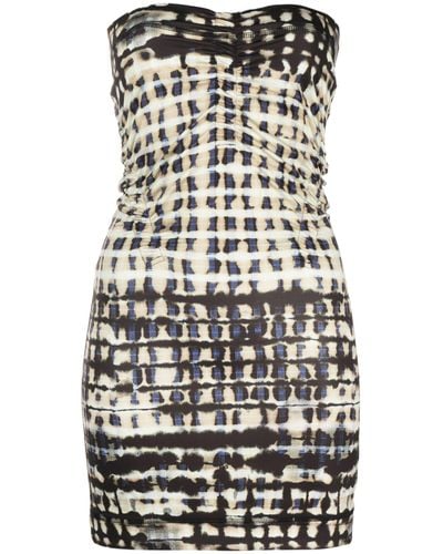 KNWLS Neutral Skinn Strapless Mini Dress - Women's - Spandex/elastane/recycled Polyester - Black