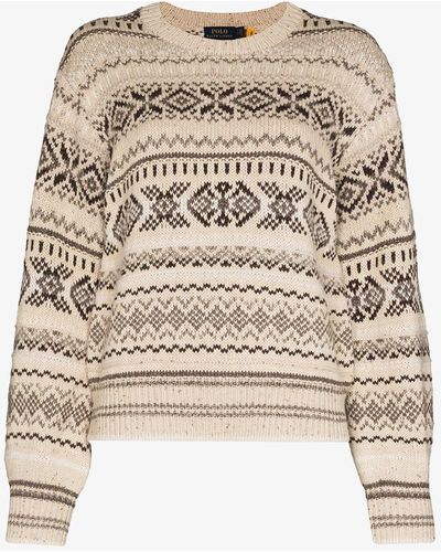 Polo Ralph Lauren Cotton-blend Sweater - Natural