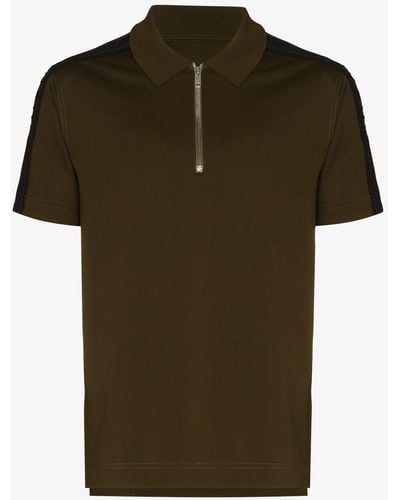 Givenchy Zip-up Cotton Polo Shirt - Green