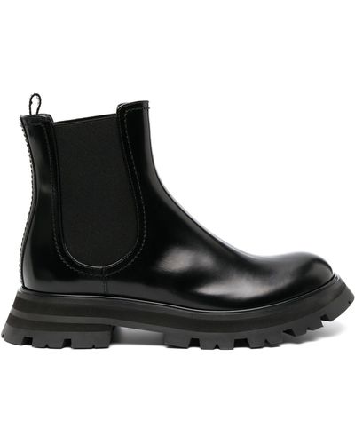 Alexander McQueen Hybrid Boots - Black