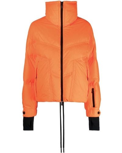 3 MONCLER GRENOBLE S Cluses Short Down Jacket - Orange