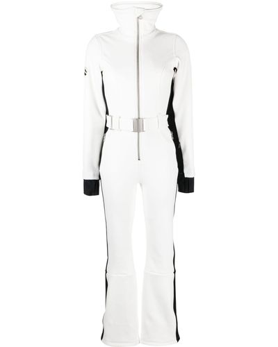 CORDOVA And Black Otb Logo-patch Belted Ski Suit - White