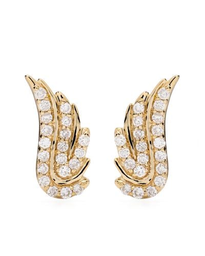 Adina Reyter 14k Yellow Wing Diamond Earrings - Women's - 14kt Yellow /diamond - Metallic