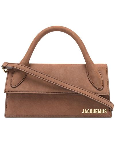 Jacquemus Brown Le Chiquito Long Suede Tote Bag