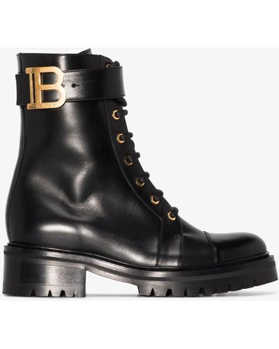 Balmain Ranger Romy Leather Boots - Black