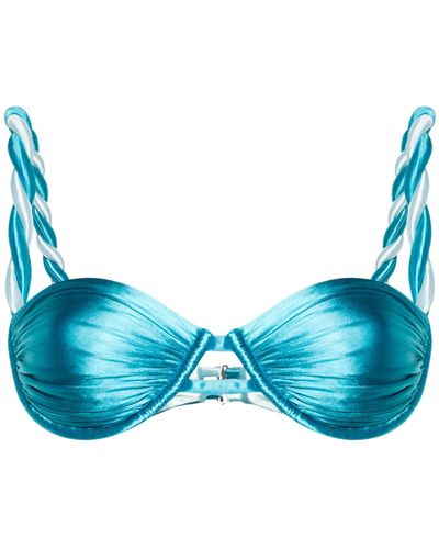 Isa Boulder Reversible Bikini Top - Women's - Nylon/elastane/polyester - Blue