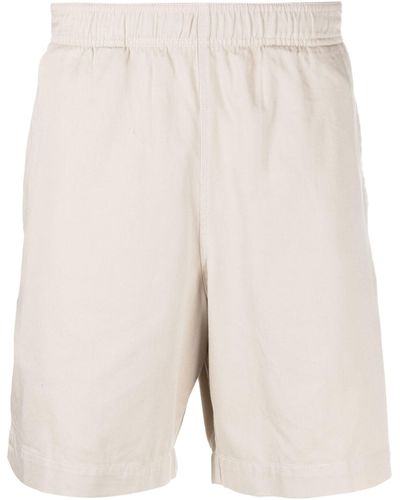 WOOD WOOD Neutral Kurt Cotton Twill Shorts - Men's - Cotton - Natural