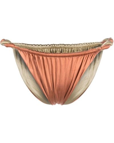 Isa Boulder And Gold-tone Reversible Rope Bikini Bottoms - Women's - Spandex/elastane/polyamide/viscose - Pink