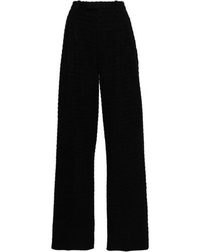 Gucci Waffle-effect Tweed Pants - Black