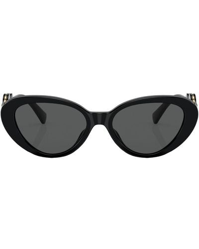 Versace Eyewear Medusa Plaque Sunglasses - Women's - Acetate - Black
