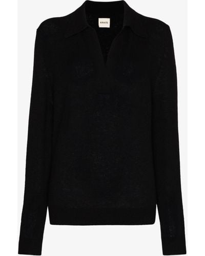 Khaite The Jo Sweater - Women's - Spandex/elastane/cashmere - Black