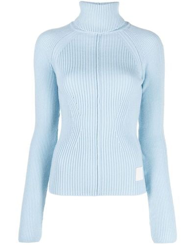 Marc Jacobs Ribbed Turtleneck Sweater - Blue