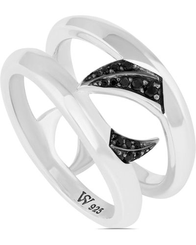 Stephen Webster Sterling Double Thorn Sapphire Ring - White