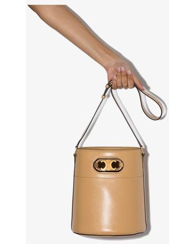Celine Ladies Stripe Sangle Small Bucket Shoulder Bag 189302BJR.38AW  3546458065538 - Handbags - Jomashop