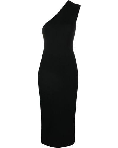 GAUGE81 Arriba One-shoulder Midi Dress - Black
