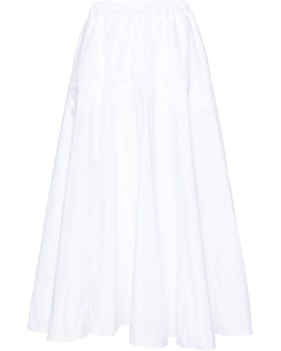 Patou High-waist Faille Maxi Skirt - Women's - Polyester/cotton/viscose - White