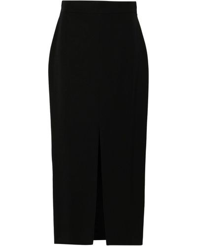 Alexander McQueen Wool Maxi Skirt - Women's - Acetate/wool/silk - Black