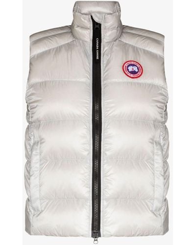 Canada Goose Cypress Logo-patch Padded Gilet - Gray