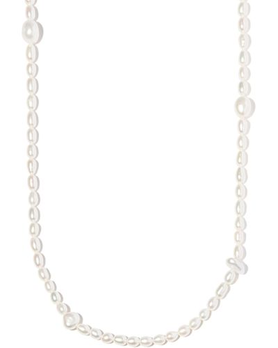 Maria Black Sterling Martini Pearl Necklace - White