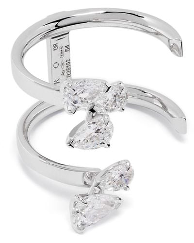 Repossi 18k White Gold Serti Sur Vide Diamond Ring - Women's - Diamond/18kt White Gold