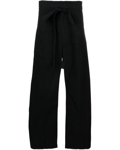 Matteau Fisherman Straight-leg Pants - Black