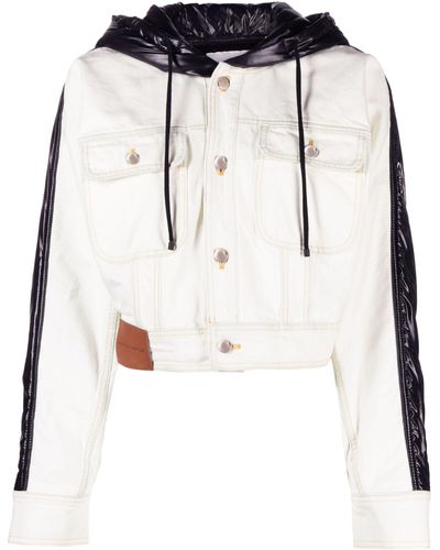 Moncler Genius X Alicia Keys Flushing Jacket - Women's - Calf Leather/polyamide/cotton/polyethylene - White