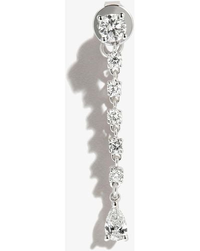 Anita Ko 18k White Gold Olivia Diamond Drop Earring - Women's - Diamond/18kt White Gold - Metallic