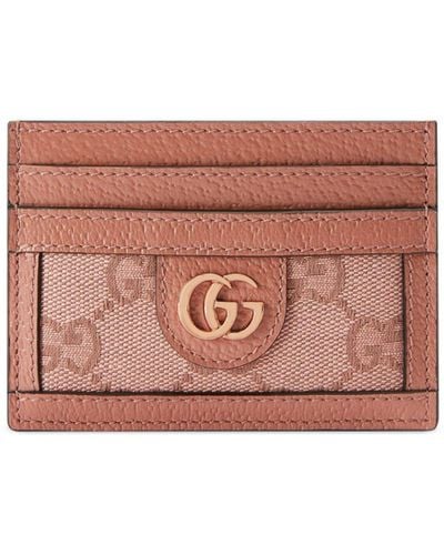 Gucci Ophidia Card Case - Pink