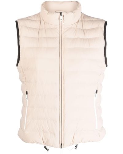 Brunello Cucinelli Zip-up Padded Gilet - Natural