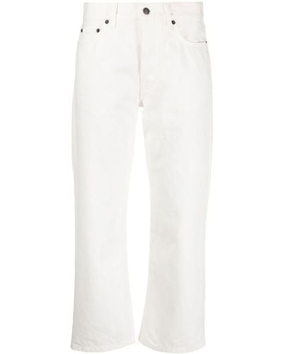 The Row Mid-rise Cropped Jeans - White