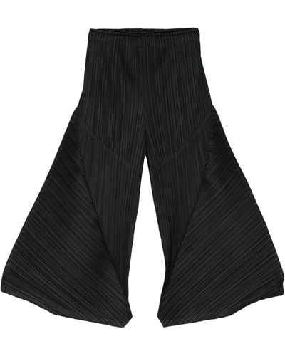 Pleats Please Issey Miyake Thicker Bottoms Pleated Trousers - Black