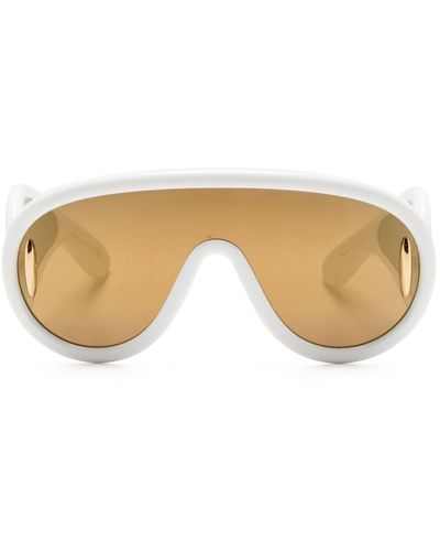 Loewe Wave Mask Sunglasses - Unisex - Acetate - Natural