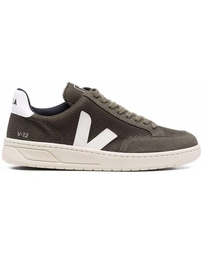 Veja V-12 Low-top Trainers - Men's - Rubber/fabric - Brown