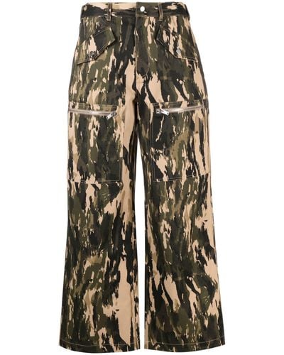 Dion Lee Slouch-pocket Pants - Green