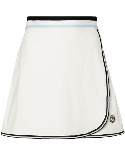 Moncler Wrap Cotton Mini Skirt - Women's - Cotton - White
