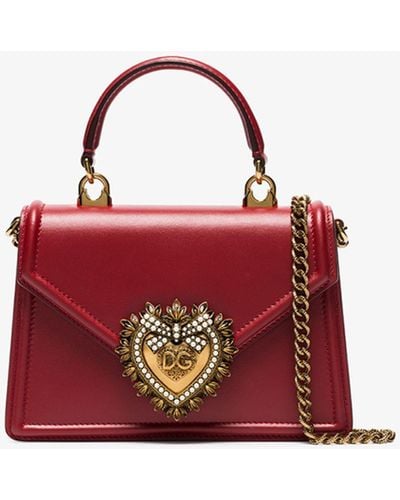 Dolce & Gabbana Medium Devotion Bag - Red