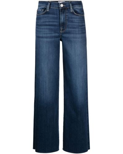 FRAME Mid-rise Straight-leg Jeans - Blue