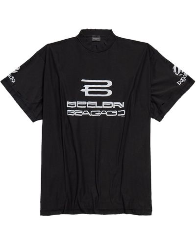 Balenciaga Ai-generated Cotton T-shirt - Unisex - Cotton - Black