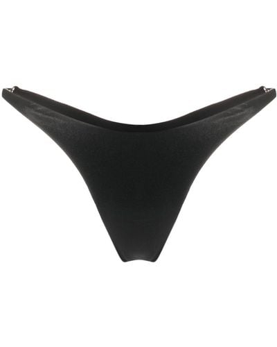 Mugler Star Bikini Bottom - Black
