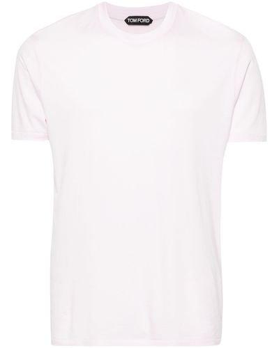 Tom Ford Mélange Lyocell-blend T-shirt - White