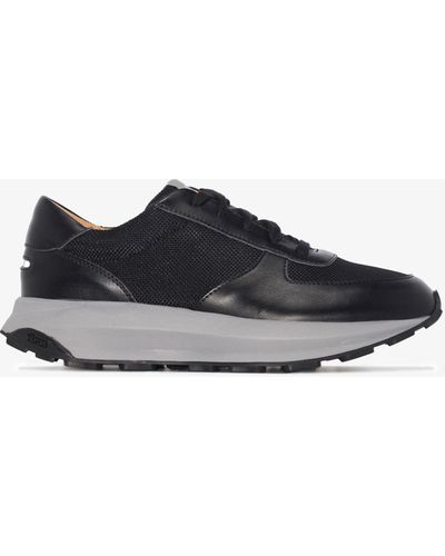 Unseen Trinity Low Top Vegan Leather Trainers - Black