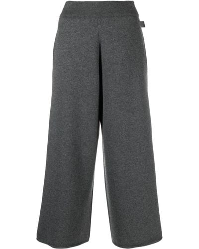 Loewe Cashmere Wide-leg Trousers - Grey